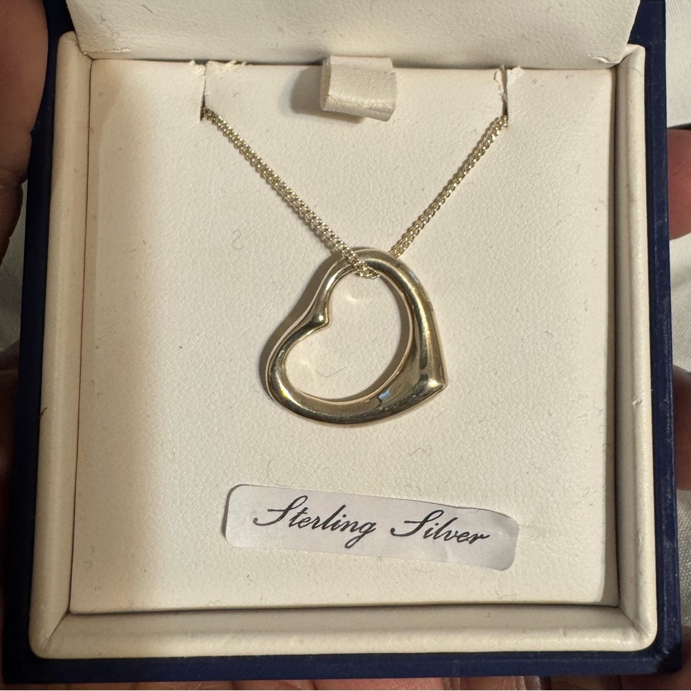 Sterling Silver Heart Pendant Necklace